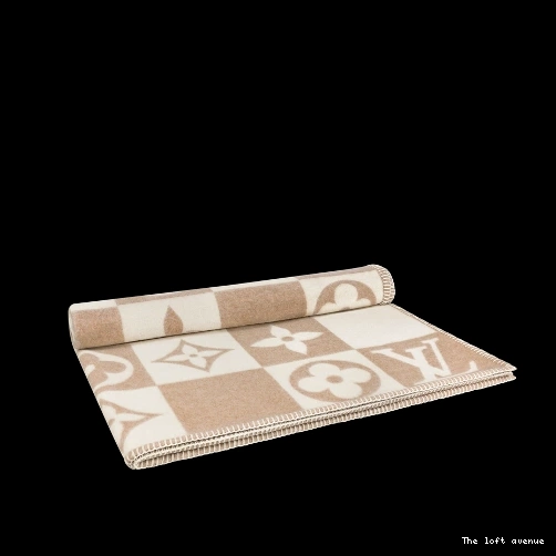 CUSTOM THROW BLANKET CHECKERED BROWN 0812